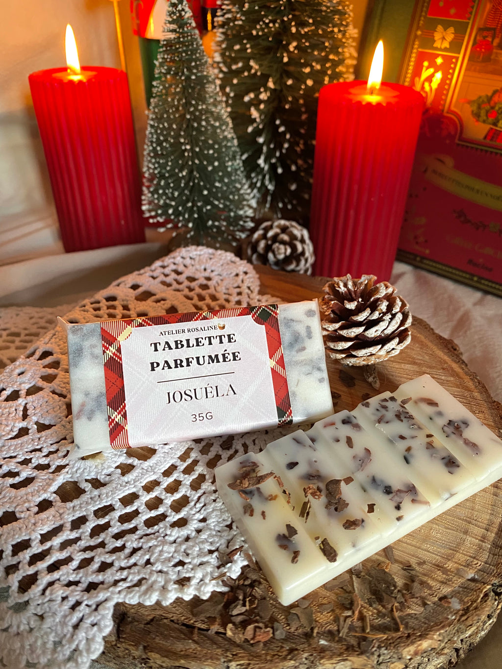 Tablette parfumée « Josuéla » | Feu de bois 🔥