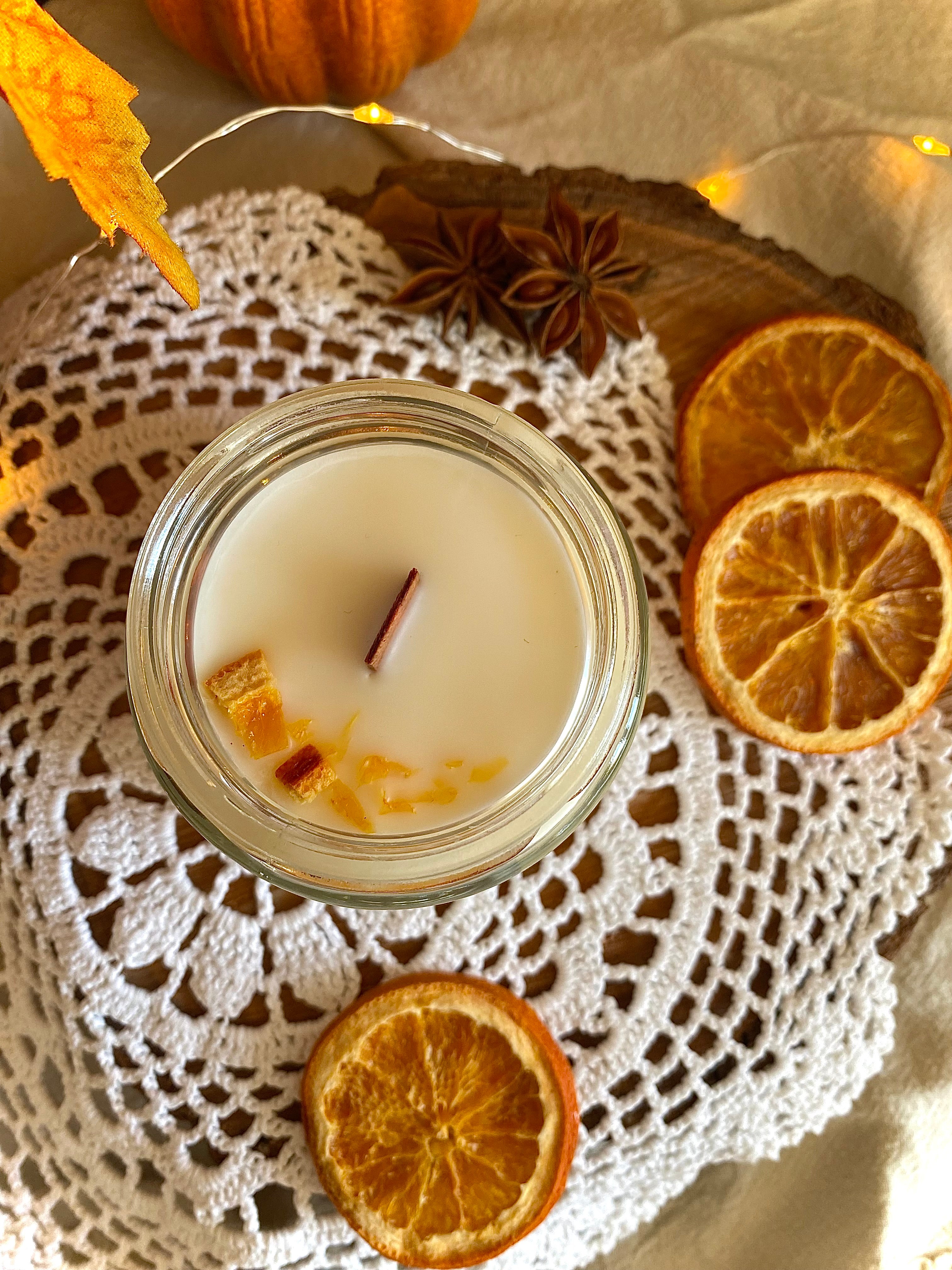 Bougie « Selena » | Citrouille givrée 🍊🎃