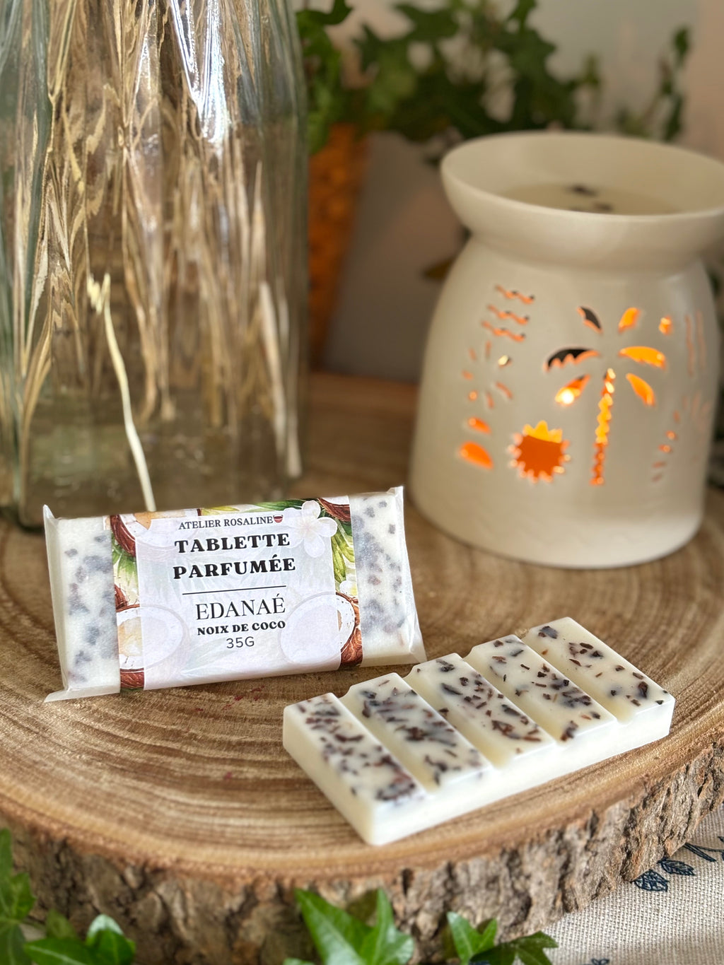 Tablette parfumée noix de coco |« Edanaé »🥥