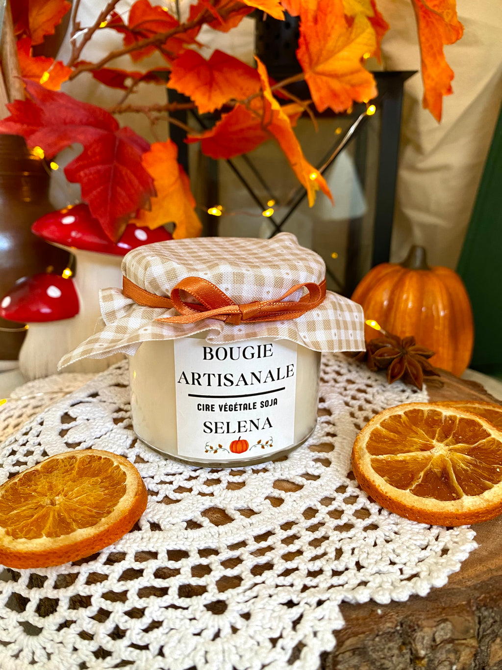 Bougie « Selena » | Citrouille givrée 🍊🎃