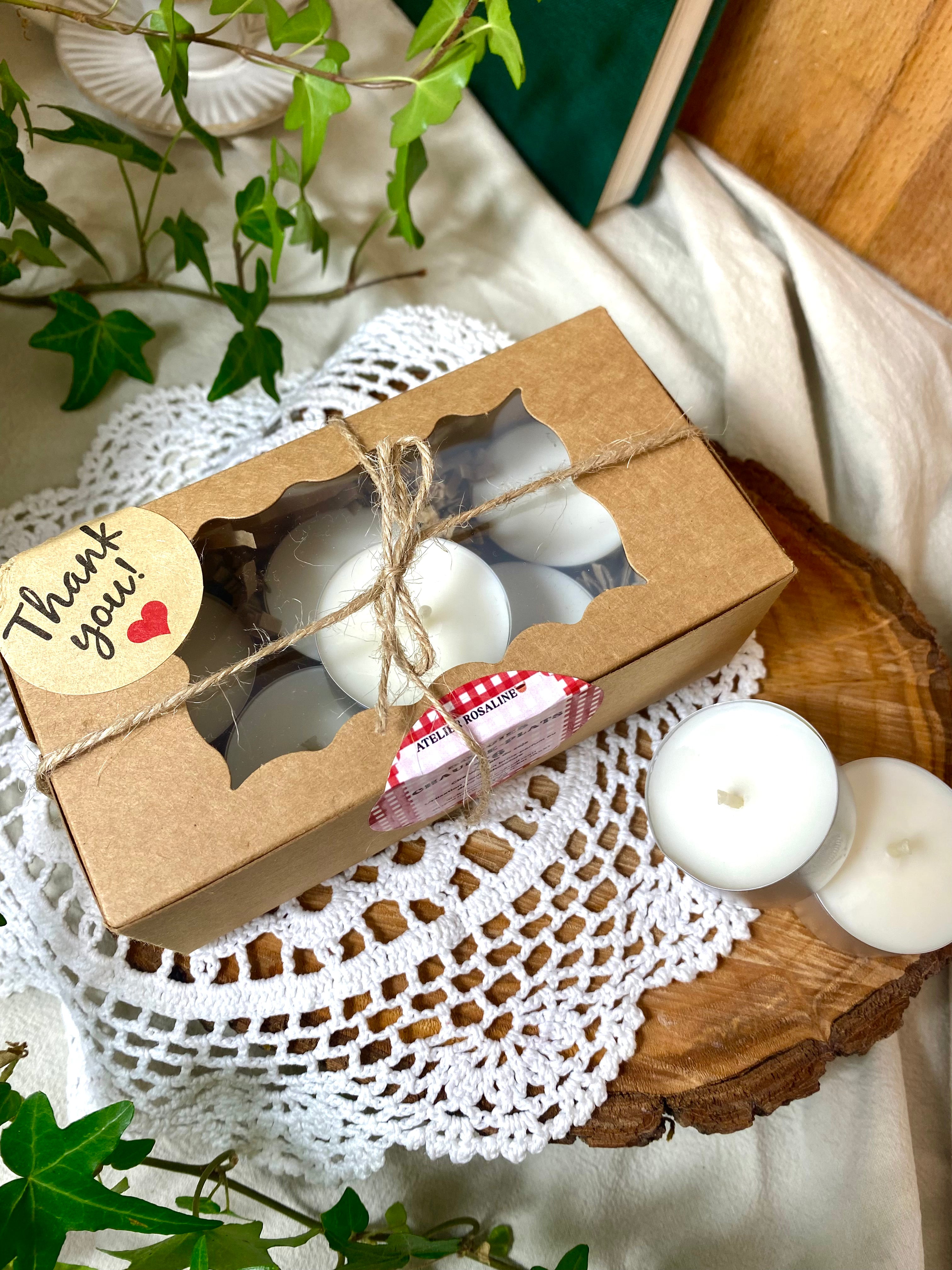 Bougies chauffe-plats végétales🌿| coffret x6