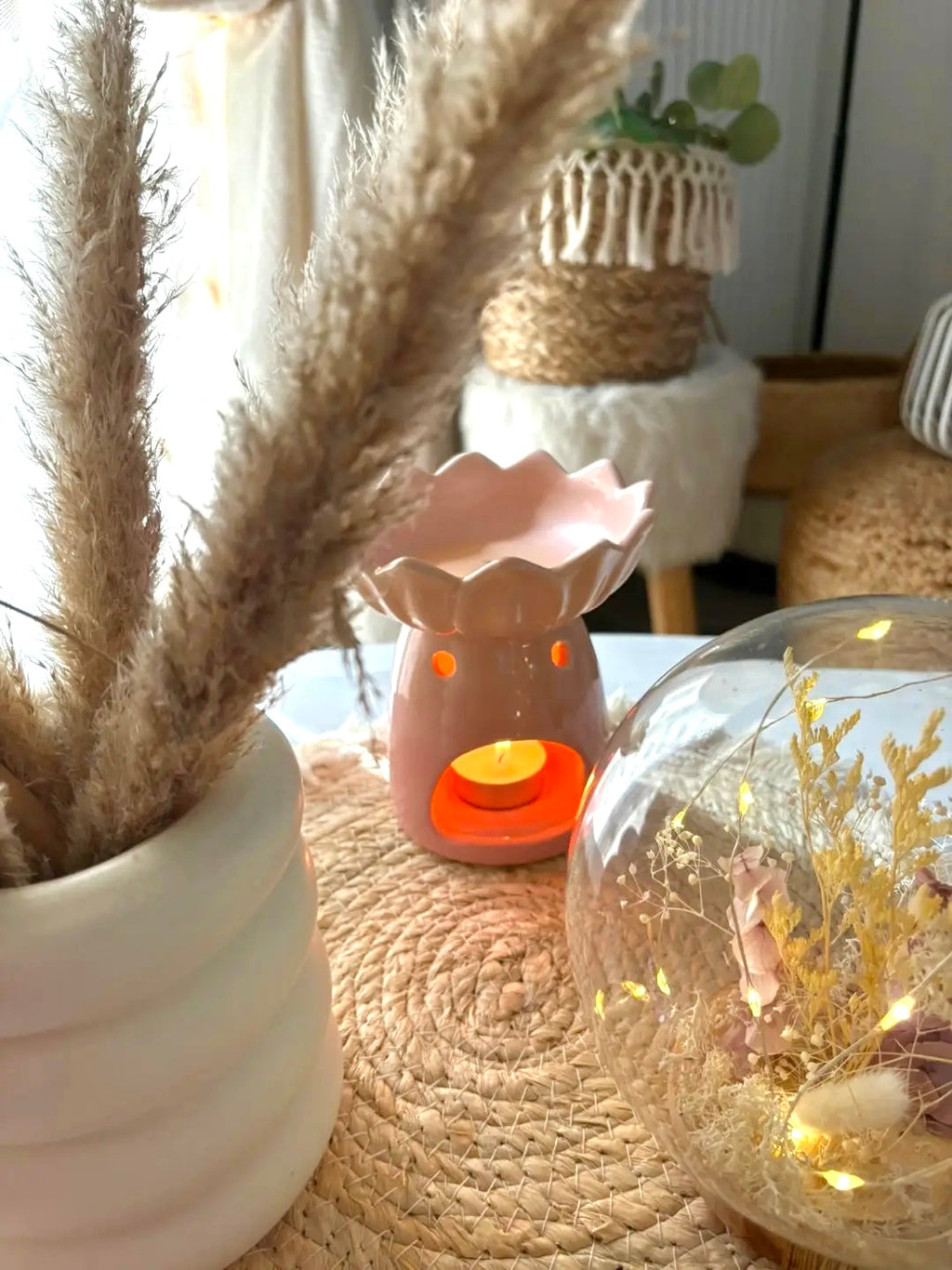 Brûle-parfum rose « Nénuphar »💗