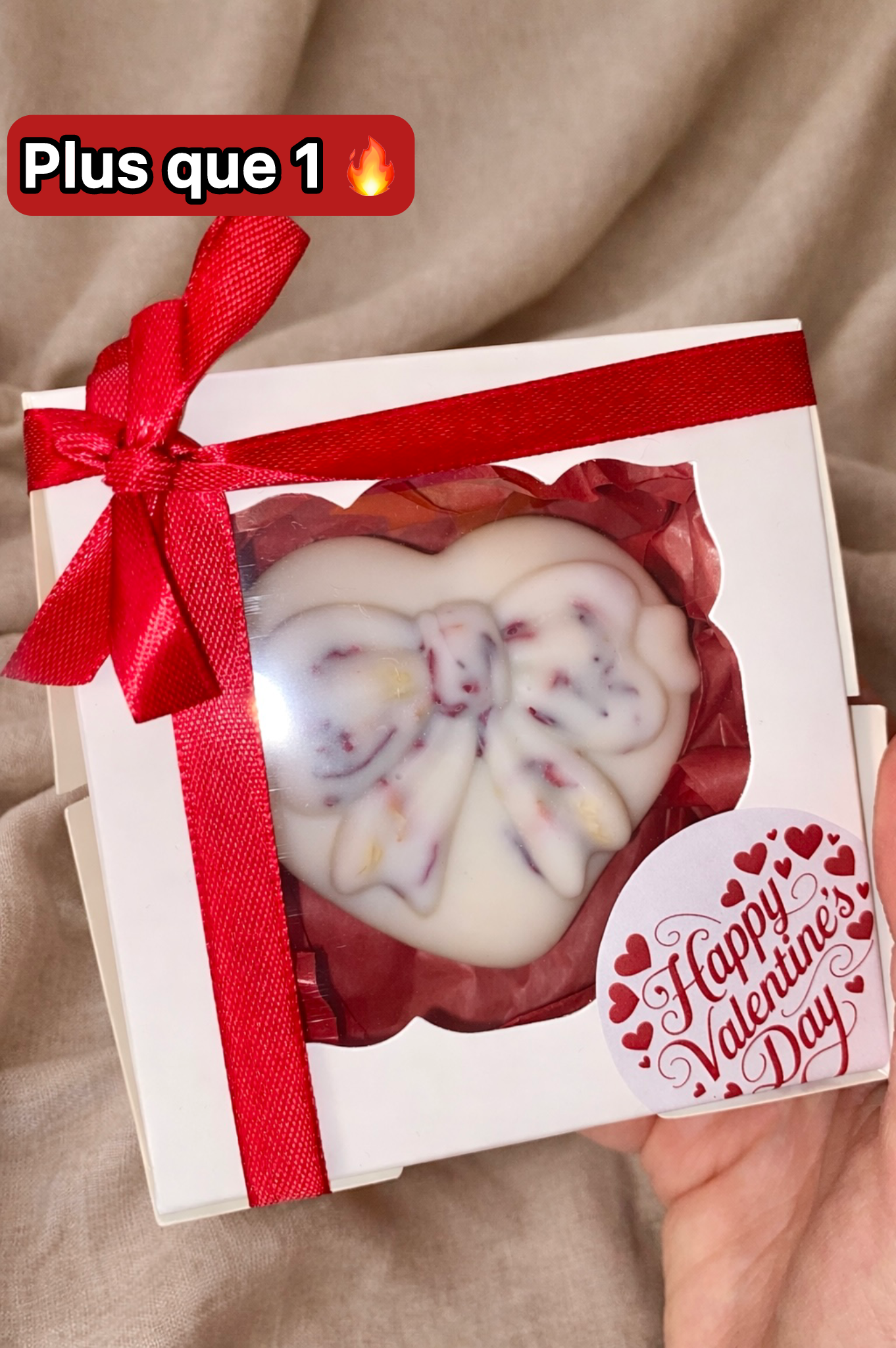 Coffret fondant Coeur « Aimée »💝 | fruits rouges 🍓