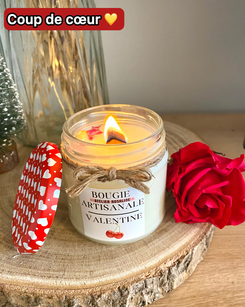 Bougie Cerise noire explosive |« Valentine »🍒