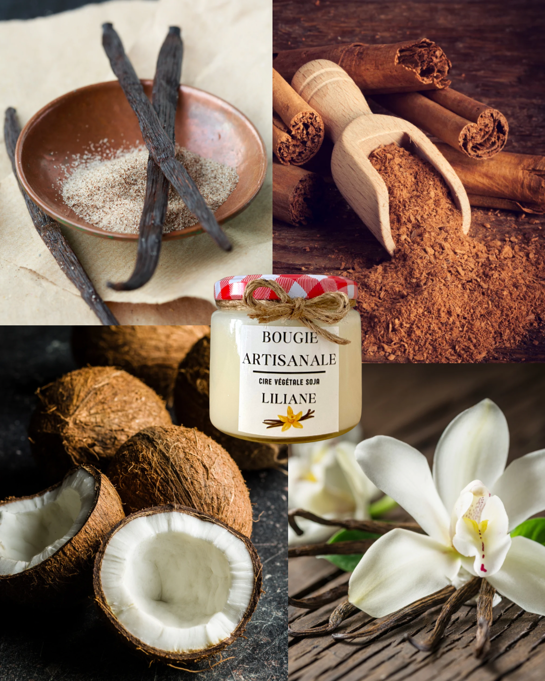 Bougie "Liliane" | Vanille des îles 🏝️