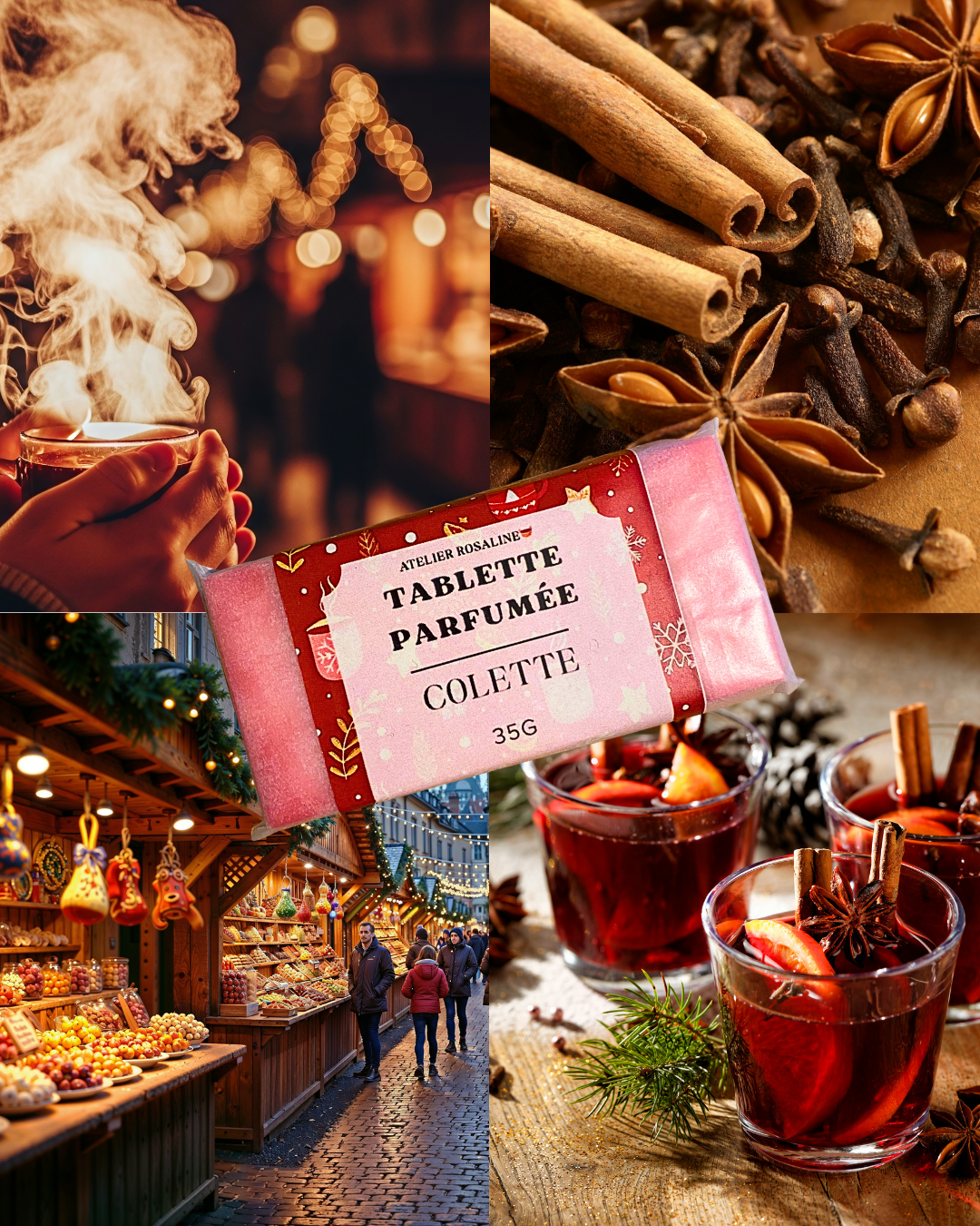 Tablette parfumée « Colette » | Vin chaud 🍷