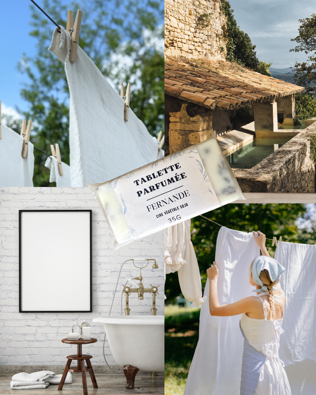 Tablette parfumée "Fernande" | linge propre 🫧