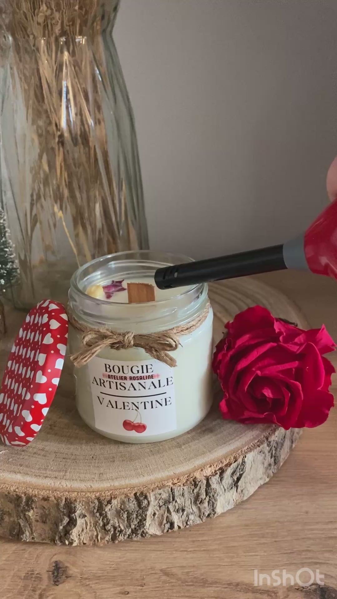 Bougie Cerise noire explosive |« Valentine »🍒